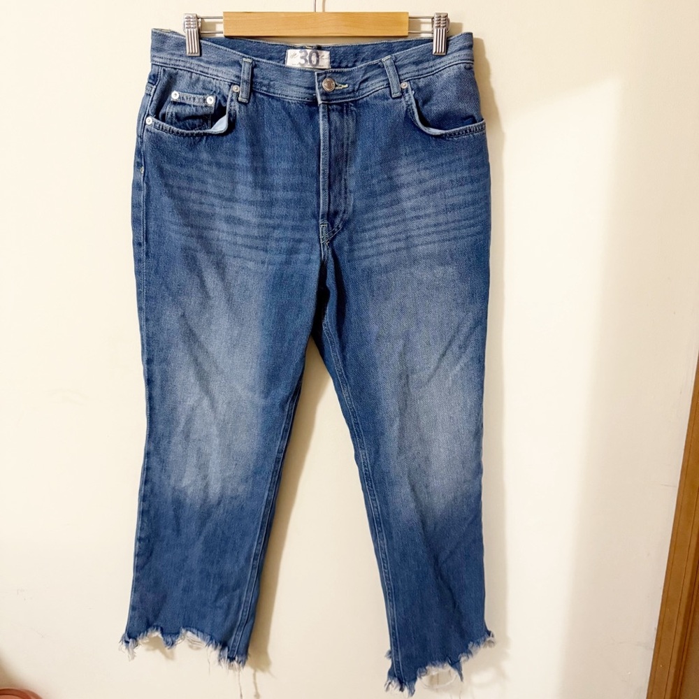 We The Free Straight Leg Raw Hem Womens Size 30 Pockets